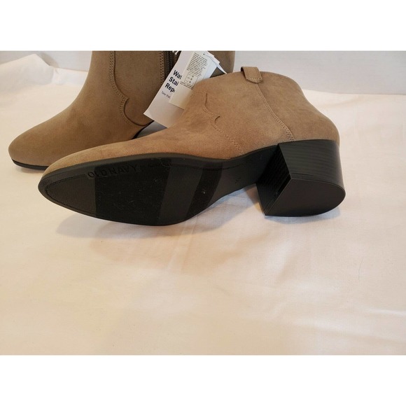 Faux-Suede Western Ankle Boots for Women Size 9 Sage NWT - Picture 5 of 8